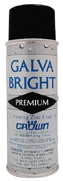 Crown - 16 oz Zinc Cold Galvanizing Compound - Comes in Aerosol, Food Grade - First Tool & Supply