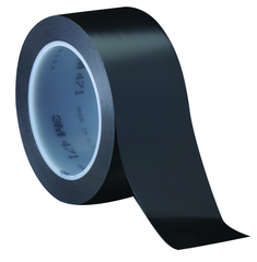 List 471 4" x 36 yds Vinyl Tape - Black - First Tool & Supply