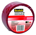 List 660 1" x 72 yds Light Duty Packaging Tape - Red - First Tool & Supply