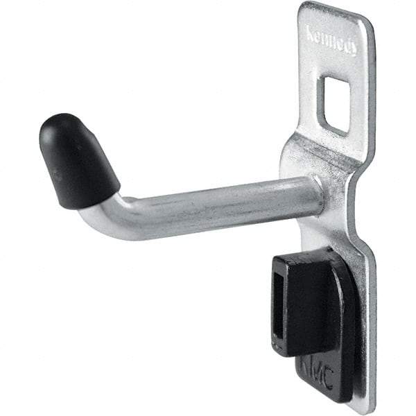 Kennedy - 1/4" Diam, 1" Long Single Vertical End Pegboard Hook - Steel - First Tool & Supply