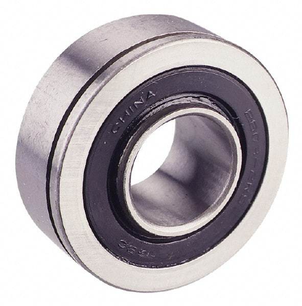 Value Collection - 5/8" Bore Diam, 1-3/4" OD, Double Seal Semi Ground Extra Light Radial Ball Bearing - 1 Row, Round Bore, 707 Lb Static Capacity, 1,366 Lb Dynamic Capacity - First Tool & Supply