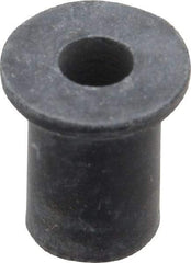 RivetKing - #8-32, 0.438" Diam x 0.052" Thick Flange, Rubber Insulated Rivet Nut - UNC Thread, Rubber, 5/16" Body Diam, 1/2" OAL - First Tool & Supply