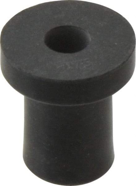 RivetKing - 1/4-20, 0.74" Diam x 0.187" Thick Flange, Rubber Insulated Rivet Nut - UNC Thread, Rubber, 1/2" Body Diam, 0.831" OAL - First Tool & Supply