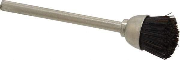 Osborn - 9/16" Diam, 1/8" Shank Straight Wire Cup Brush - 0.012" Filament Diam, 25,000 Max RPM - First Tool & Supply
