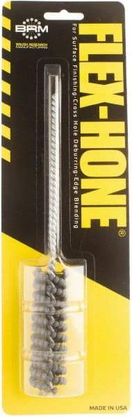 Brush Research Mfg. - 0.787" to 7/8" Bore Diam, 80 Grit, Boron Carbide Flexible Hone - Medium, 8" OAL - First Tool & Supply