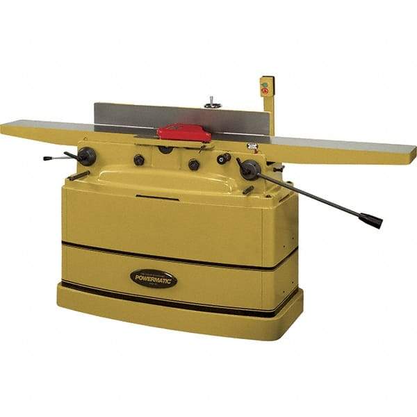 Jet - 7,000 RPM, 8" Cutting Width, 1/2" Cutting Depth, Jointer - 4-3/4" Fence Height, 38-3/16" Fence Length, 2 hp - First Tool & Supply