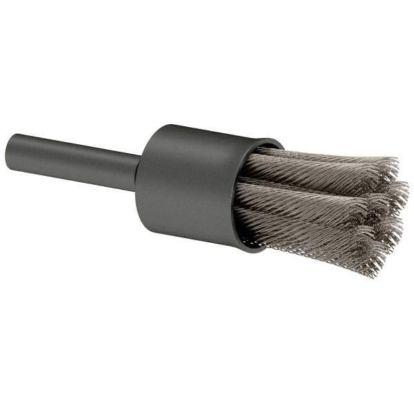 Osborn - 1/2" Brush Diam, Knotted, End Brush - 1/4" Diam Shank, 22,000 Max RPM - First Tool & Supply
