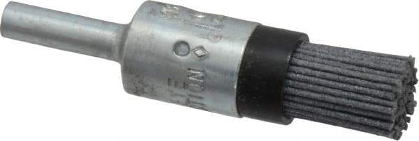 Osborn - 120 Grit, 1/2" Brush Diam, End Brush - Fine Grade, 1/4" Diam Shank, 9,000 Max RPM - First Tool & Supply