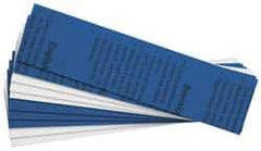 Gravotech - 10 Inch Long x 2 Inch High, Plastic Engraving Stock - Blue and White - First Tool & Supply