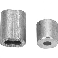 Campbell - Wire Rope Hardware & Accessories Type: Cable Ferrule For Rope Diameter: 1/8 (Inch) - First Tool & Supply