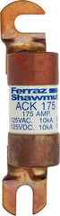 Ferraz Shawmut - 175 Amp Time Delay Round Forklift & Truck Fuse - 125VAC, 125VDC, 4.72" Long x 1" Wide, Bussman ACK175, Ferraz Shawmut ACK175 - First Tool & Supply