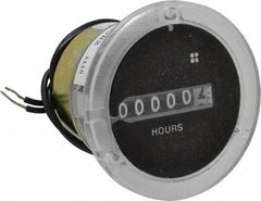 Trumeter - 6 Digit Wheel Display Hour Meter - No Reset - First Tool & Supply