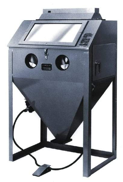 Econoline - 32" Wide x 63" High x 25" Deep Sandblasting Cabinet - Working Dimensions 30" Wide x 22" High x 23" Deep - First Tool & Supply