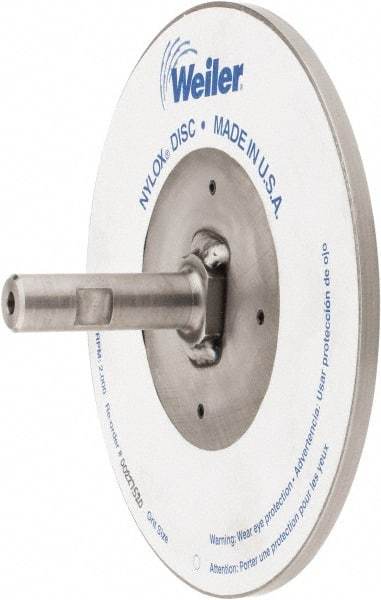 Weiler - 7/8" Arbor Hole to 3/4" Shank Diam Drive Arbor - For 8" Weiler Disc Brushes - First Tool & Supply