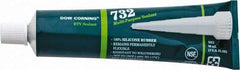 Dow Corning - 3 oz Tube Clear RTV Silicone Joint Sealant - -76 to 356°F Operating Temp, 20 min Tack Free Dry Time, 24 hr Full Cure Time, Series 732 - First Tool & Supply