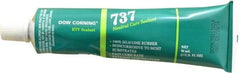 Dow Corning - 3 oz Cartridge Clear RTV Silicone Joint Sealant - -85 to 350°F Operating Temp, 14 min Tack Free Dry Time, 24 hr Full Cure Time, Series 737 - First Tool & Supply