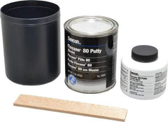 Devcon - 1 Lb Kit Black Urethane Putty - 120°F (Wet), 180°F (Dry) Max Operating Temp, 15 min Tack Free Dry Time - First Tool & Supply