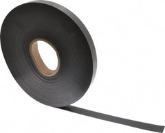 Mag-Mate - 100' Long x 1" Wide x 1/16" Thick Flexible Magnetic Strip - 12 Lb Max Pull Force, 6 Linear Ft/Lb Magnetic Pull Force, Plain Back - First Tool & Supply