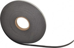 Mag-Mate - 100' Long x 1/2" Wide x 1/16" Thick Flexible Magnetic Strip - 6 Lb Max Pull Force, 3 Linear Ft/Lb Magnetic Pull Force, Adhesive Back - First Tool & Supply