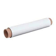 Mag-Mate - 10' Long x 24-3/8" Wide x 1/32" Thick Flexible Magnetic Sheet - 85 Lb Max Pull Force, 196 Linear Ft/Lb Magnetic Pull Force, Plain Back, White - First Tool & Supply