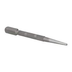 Stanley - Nail Punch - 4" OAL, Steel - First Tool & Supply