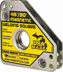 Mag-Mate - 3-3/4" Wide x 3/4" Deep x 3-3/4" High, Rare Earth Magnetic Welding & Fabrication Square - 60 Lb Average Pull Force - First Tool & Supply