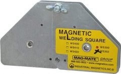 Mag-Mate - 7-5/8" Wide x 1-3/8" Deep x 3-3/4" High, Rare Earth Magnetic Welding & Fabrication Square - 120 Lb Average Pull Force - First Tool & Supply