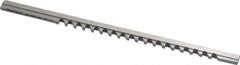 Dumont Minute Man - 2mm Keyway Width, Style A, Keyway Broach - High Speed Steel, Bright Finish, 1/8" Broach Body Width, 13/64" to 1-1/8" LOC, 5" OAL, 720 Lbs Pressure for Max LOC - First Tool & Supply