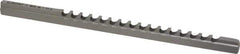 Dumont Minute Man - 4mm Keyway Width, Style B-1, Keyway Broach - High Speed Steel, Bright Finish, 1/4" Broach Body Width, 19/64" to 1-11/16" LOC, 6-3/4" OAL, 1,140 Lbs Pressure for Max LOC - First Tool & Supply