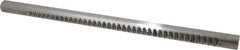 Dumont Minute Man - 1/4" Keyway Width, Production Keyway Broach - Bright Finish, 1" Broach Body Width, 25/64" to 2-1/2" LOC, 18" OAL, 2,870 Lbs Pressure for Max LOC - First Tool & Supply