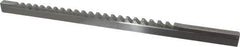 Value Collection - 5/16" Keyway Width, Style C, Keyway Broach - High Speed Steel, Bright Finish, 3/8" Broach Body Width, 25/64" to 2-1/2" LOC, 11-3/4" OAL - First Tool & Supply