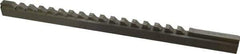 Value Collection - 3/8" Keyway Width, Style D, Keyway Broach - High Speed Steel, Bright Finish, 9/16" Broach Body Width, 1" to 6" LOC, 13-7/8" OAL - First Tool & Supply