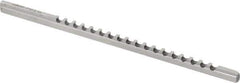 Dumont Minute Man - 3/32" Keyway Width, Style A, Keyway Broach - High Speed Steel, Bright Finish, 1/8" Broach Body Width, 13/64" to 1-1/8" LOC, 5" OAL, 780 Lbs Pressure for Max LOC - First Tool & Supply