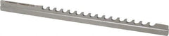 Dumont Minute Man - 3/32" Keyway Width, Style B, Keyway Broach - High Speed Steel, Bright Finish, 3/16" Broach Body Width, 19/64" to 1-11/16" LOC, 6-3/4" OAL, 930 Lbs Pressure for Max LOC - First Tool & Supply