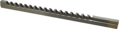 Dumont Minute Man - 3/8" Keyway Width, Style D, Keyway Broach - High Speed Steel, Bright Finish, 9/16" Broach Body Width, 1" to 6" LOC, 13-7/8" OAL, 7,000 Lbs Pressure for Max LOC - First Tool & Supply