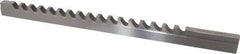 Dumont Minute Man - 7/16" Keyway Width, Style D, Keyway Broach - High Speed Steel, Bright Finish, 9/16" Broach Body Width, 1" to 6" LOC, 13-7/8" OAL, 9,400 Lbs Pressure for Max LOC - First Tool & Supply