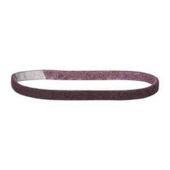 3M - 1/2" Wide x 18" OAL, Aluminum Oxide Abrasive Belt - Aluminum Oxide, Medium, Nonwoven, Series SC-BS - First Tool & Supply