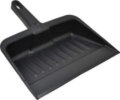 Rubbermaid - 12-1/4" Wide x 2-5/8" High, Handheld Dustpan - Plastic Body, 5" Plastic Handle, Black - First Tool & Supply