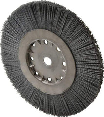 Anderson - 10" OD, 3/4" Arbor Hole, Crimped Nylon Wheel Brush - 1" Face Width - First Tool & Supply