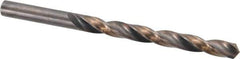 Michigan Drill - Letter K 118° High Speed Steel Jobber Drill - Oxide/Gold Finish, Right Hand Cut, Spiral Flute, Straight Shank, 4-1/4" OAL, Split Point - First Tool & Supply