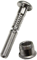 HUCK - Button Head Steel Lockbolt Blind Rivet - 1/8" to 1/4" Grip, 1/2" Head Diam, 1/4" Body Diam - First Tool & Supply