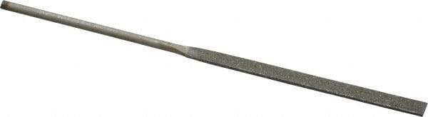 Value Collection - 5-1/2" OAL Fine Equalling Needle Diamond File - 13/64" Wide x 3/64" Thick, 2-3/4 LOC - First Tool & Supply