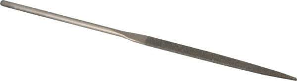 Value Collection - 5-1/2" OAL Fine Taper Needle Diamond File - 13/64" Wide x 3/64" Thick, 2-3/4 LOC - First Tool & Supply