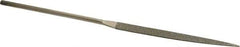 Value Collection - 5-1/2" OAL Fine Knife Needle Diamond File - 3/16" Wide x 1/16" Thick, 2-3/4 LOC - First Tool & Supply