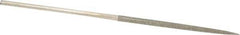 Value Collection - 5-1/2" OAL Medium Square Needle Diamond File - 3/32" Wide x 3/32" Thick, 2-3/4 LOC - First Tool & Supply