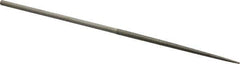 Value Collection - 5-1/2" OAL Medium Round Needle Diamond File - 1/8" Wide x 1/8" Thick, 2-3/4 LOC - First Tool & Supply