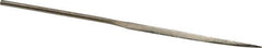 Value Collection - 5-1/2" OAL Coarse Barrette Needle Diamond File - 13/64" Wide x 3/32" Thick, 2-3/4 LOC - First Tool & Supply