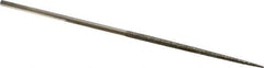 Value Collection - 5-1/2" OAL Coarse Round Needle Diamond File - 7/64" Wide x 1/8" Thick, 2-3/4 LOC - First Tool & Supply