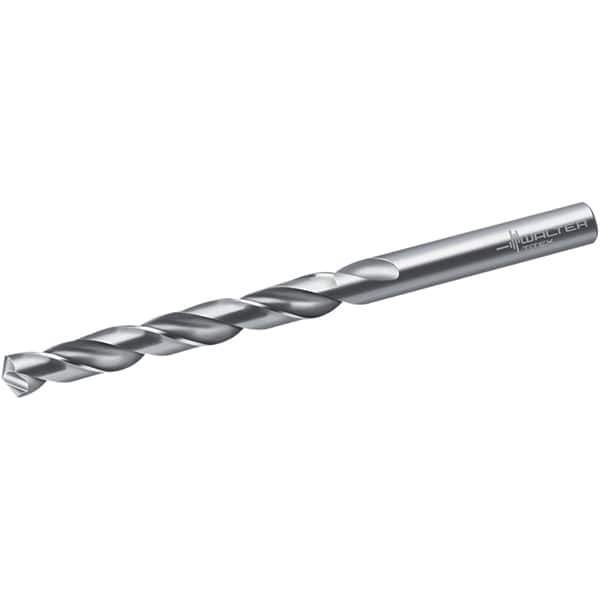 Walter-Titex - 0.4mm 130° Cobalt Jobber Drill - Bright Finish, Right Hand Cut, Spiral Flute, Straight Shank, 20mm OAL, VA Point - First Tool & Supply