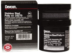 Devcon - 1 Lb Kit Gray Epoxy Resin Putty - 120°F (Wet), 250°F (Dry) Max Operating Temp - First Tool & Supply